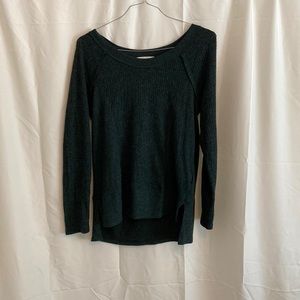 Eri + ali women’s size medium green sweater long sleeve